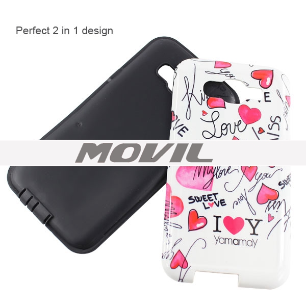 NP-2651 Funda Impresión de agua de 2 en 1 para Samsung Galaxy J7-3